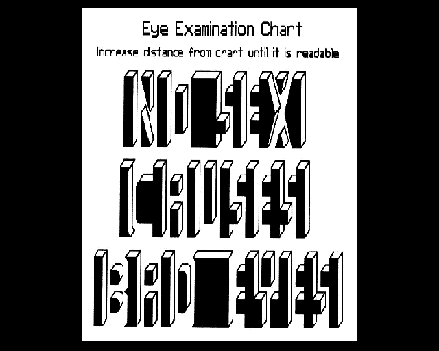 Eye chart