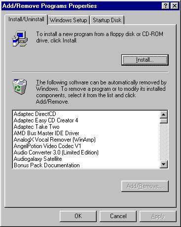 Re-installing Windows