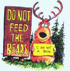 dont feed the bears